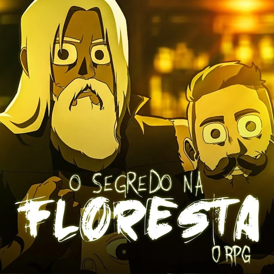 Ilustração de dois personagens masculinos do RPG com feições sérias, representando os Arquivos Visuais da campanha.