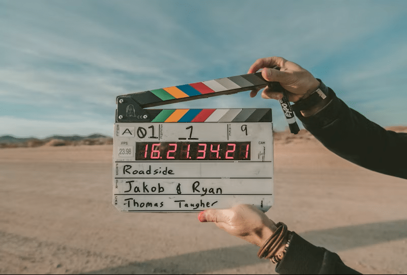 "Mostra de Cinema" Imagem de claquete
